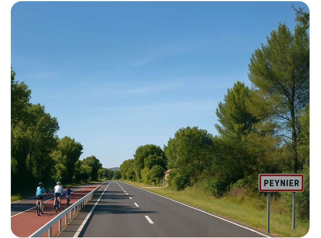 De nouvelles voies cyclables à Peynier